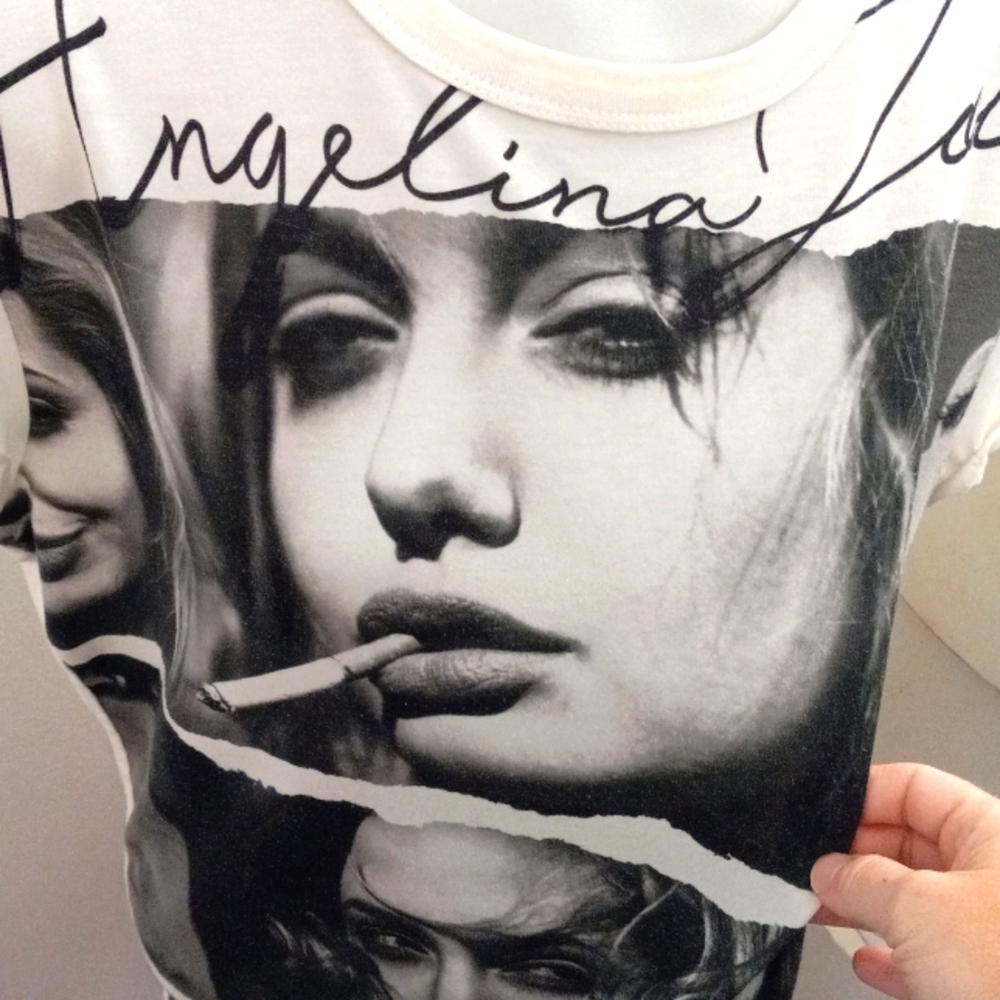Dolce Gabbana Angelina Jolie Graphic Tee 46
